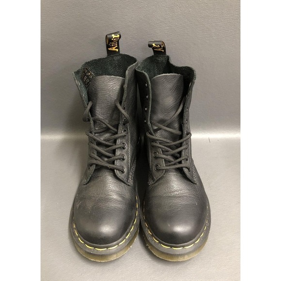 Dr. Martens Black Leather 1460 Pascal Combat Boot Shoes Doc - Women's Size 6 - Picture 2 of 8